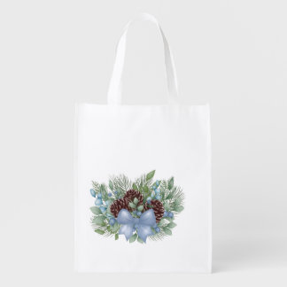 Hoodie design with New Year's illustration Grocery Bag