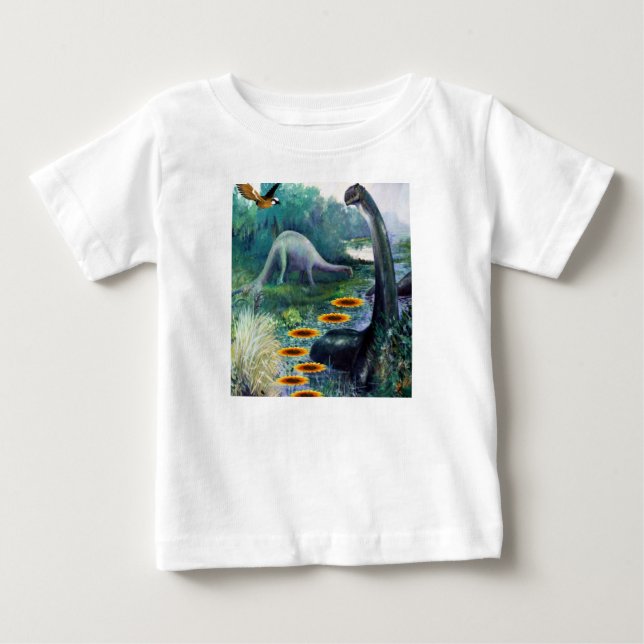 Hoodie Dinosaurs Toddlers Baby T-Shirt (Front)