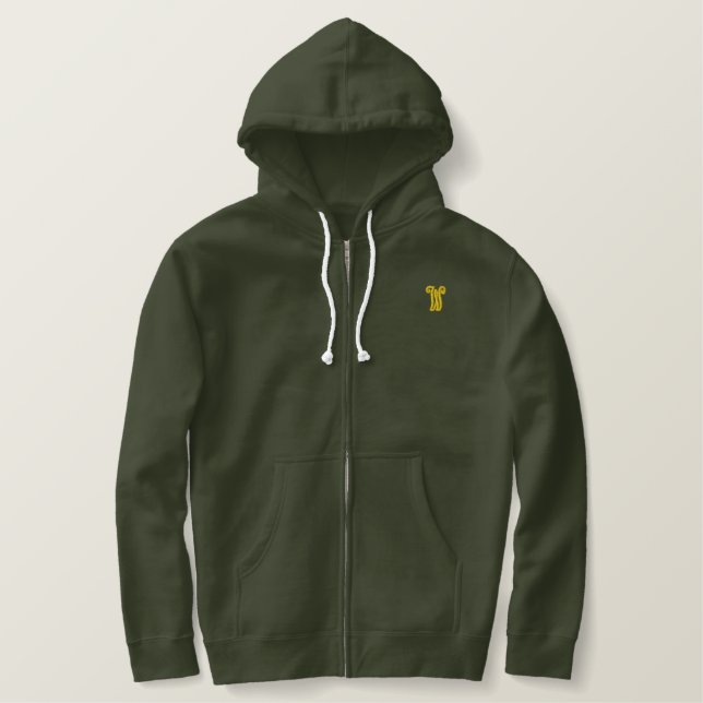 HOODIE EMBROIDERED MEN'S STYLE DESIGN (Design Front)