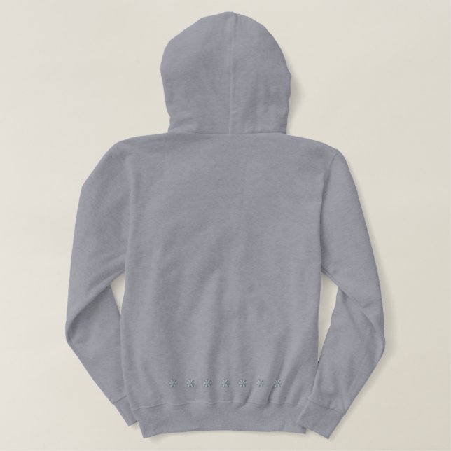 HOODIE EMBROIDERED WOMEN'S STYLE AND DESIGN (Design Back)
