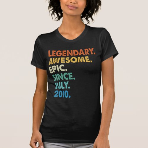 Hoodie For Youth Legendary Awesome Epic Since Jul T_Shirt