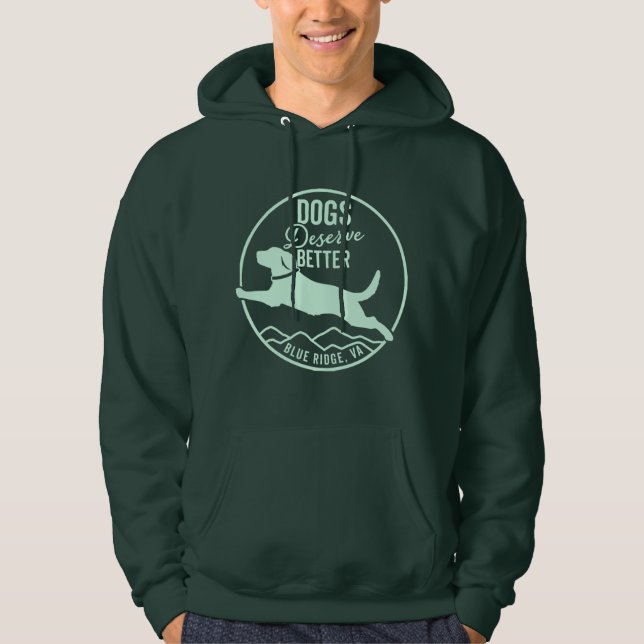Hoodie Mint Green Front Logo (Front)