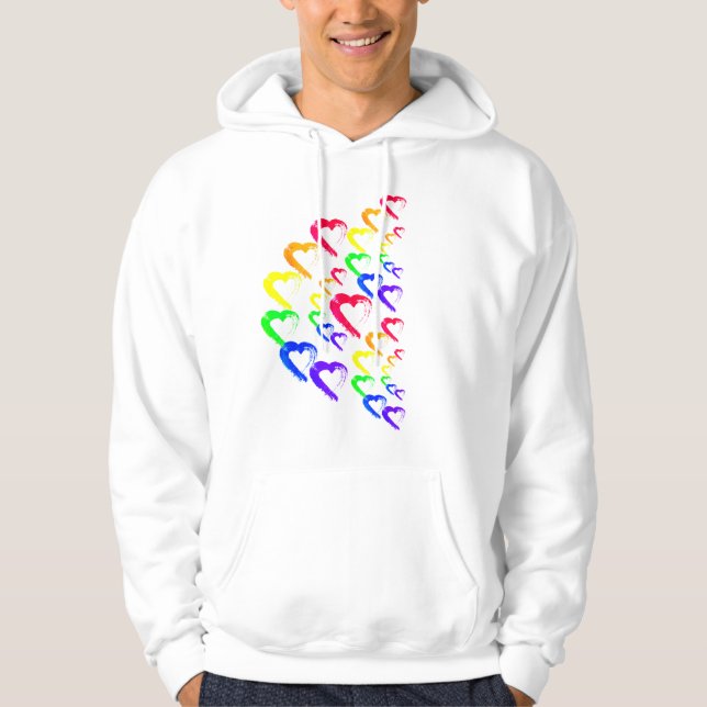Hoodie Rainbow Hearts  (Front)