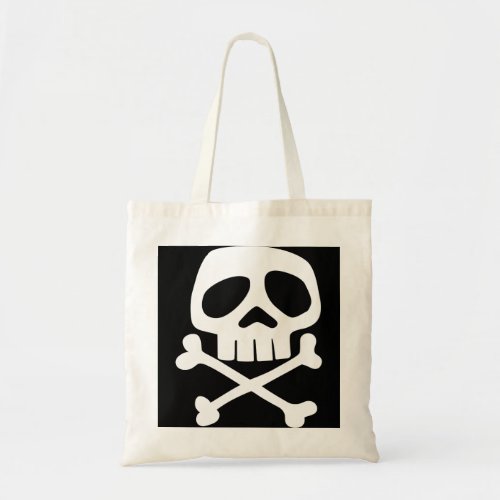 Hoodie Skull and Bones _ 1980s Punk Rock Misfit Tote Bag