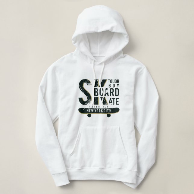 Hoodie T-Shirts Tough Boy/Girl Skateboard New York (Design Front)