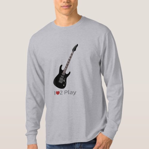 Hoodie with illustration of an electric guitar T_Shirt