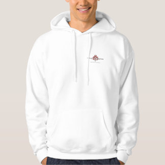 hoodie with logos on front and back!