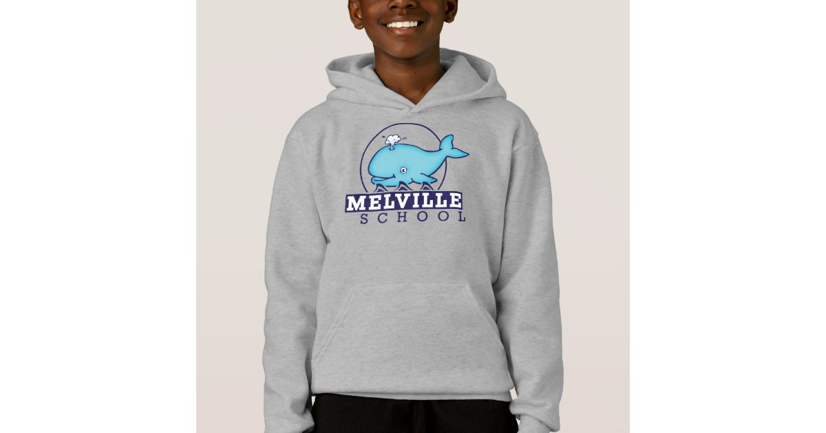 Hoodie with Melville School logo
