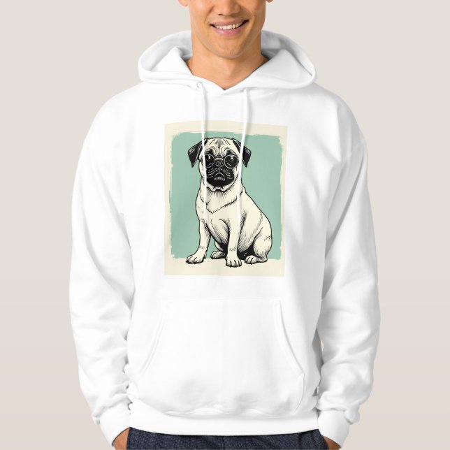 Hoodie with Pug (Front)