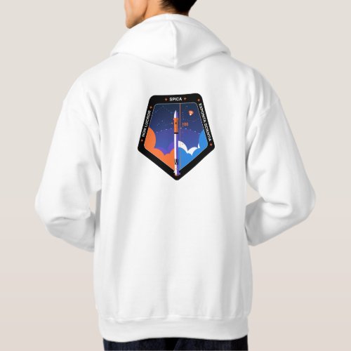 Hoodie with the Spica mission patch