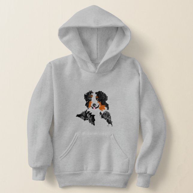 Hoodies: Bernese Mountain Dog Hoodie (Laydown)