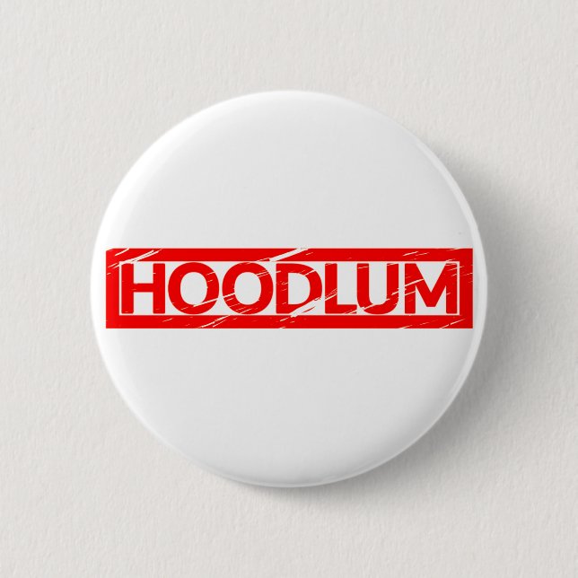Hoodlum Stamp Button (Front)