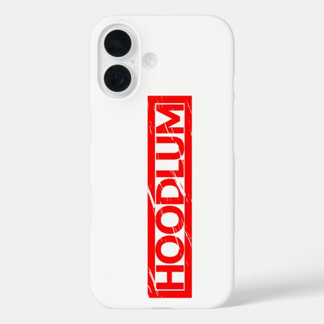 Hoodlum Stamp Case-Mate iPhone Case (Back)