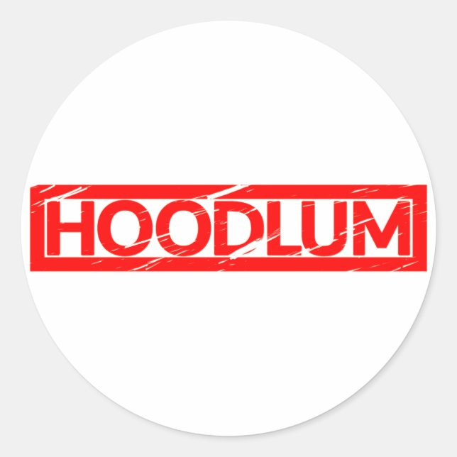 Hoodlum Stamp Classic Round Sticker (Front)