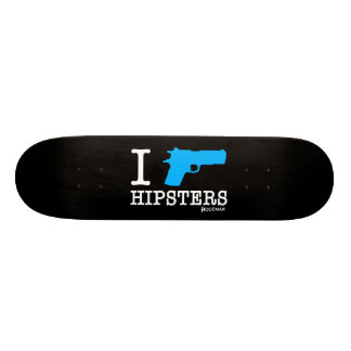 Hoodman "I Shoot Hipsters" Black Skateboard Deck