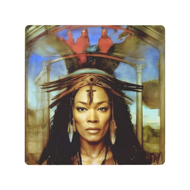 Hoodoo Priestess  Metal Print (Front)
