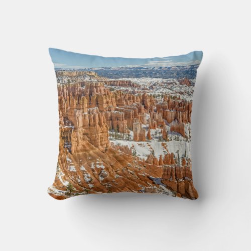Hoodoos at Sunset Point Bryce Canyon National Park Throw Pillow