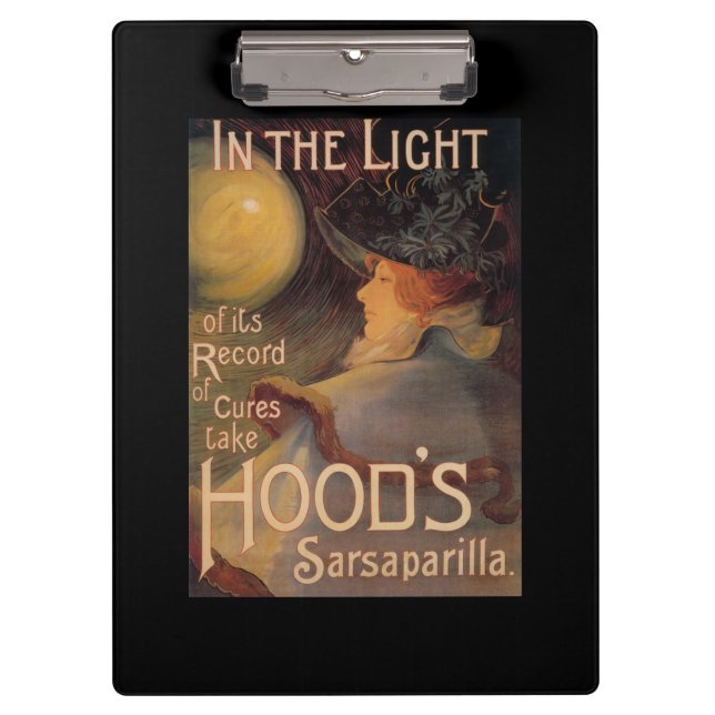 Hood's Sarsaparilla Promotional Poster Clipboard (Front)