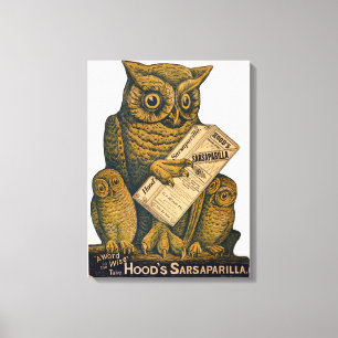 Hood's Sarsaparilla Restorative Tonic. Canvas Print