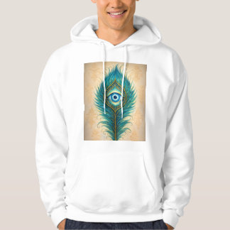 Hoody with Peacocks feather design
