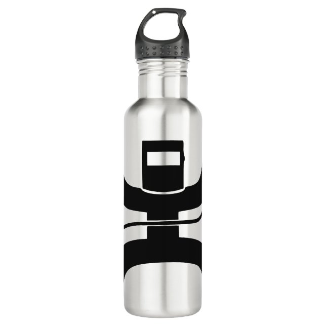 Hooey Welder logo Stainless Steel Water Bottle (Front)