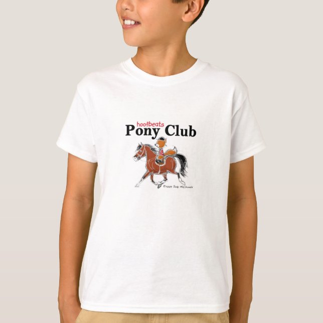 Hoofbeats kid's t-shirt bay pony (Front)