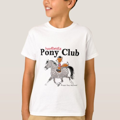 Hoofbeats Pony Club Dappled Grey T_Shirt