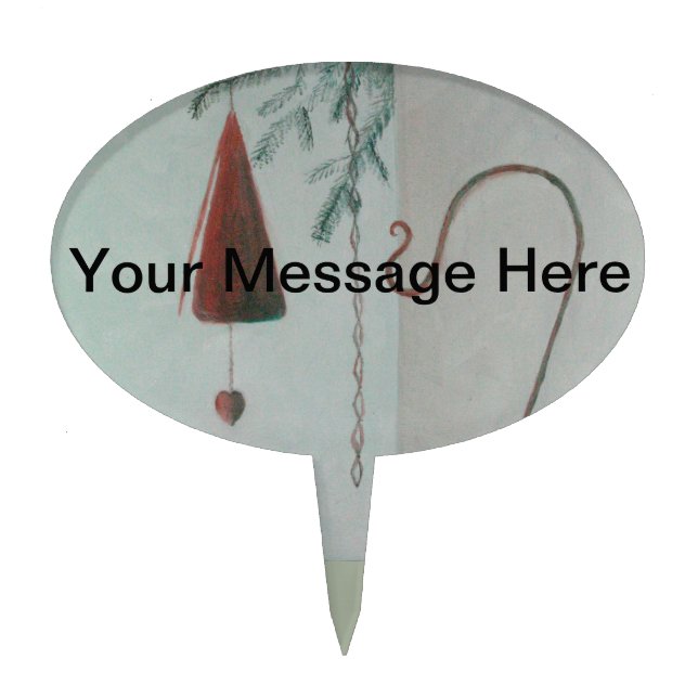 Hook and Chime Cake Topper (Front)