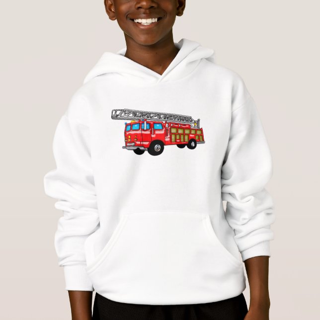 Hook and Ladder Fire Engine Hoodie (Front)