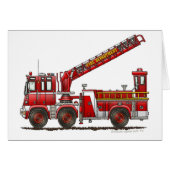 Hook and Ladder Fire Truck (Front Horizontal)