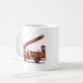 Hook and Ladder Fire Truck Coffee Mug (Front Left)