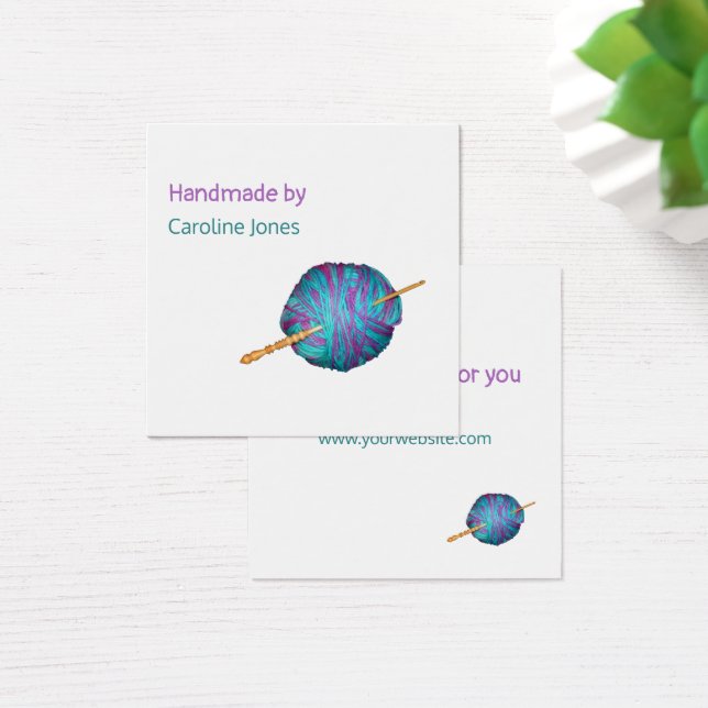 Hook and yarn Handmade by - your name (Desk)