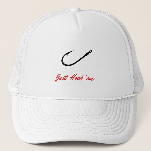 hook design trucker hat (Front)
