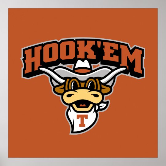 Hook Em Poster | Zazzle.com