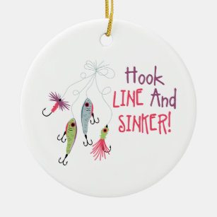 Valentine's Day Hook Line and Sinker Fishing Theme Card