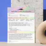 Hook Up Format Allergy Patch Test Lashes Client Letterhead<br><div class="desc">Hook Up with a Professional Touch: Build Client Trust with Every Detail Inspired by holographic design, our customizable Eyelash Extension Consent Form is designed to elevate your client experience. Tailor it effortlessly to suit your unique business needs, making it the ideal fit for Eyelash Bars and Esthetician services. This consent...</div>