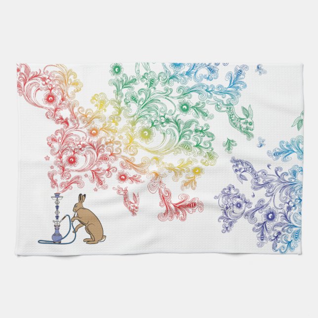 HOOKAH HARE TOWEL (Horizontal)