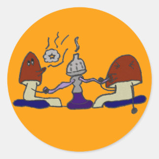 Hookah Mushrooms Sticker