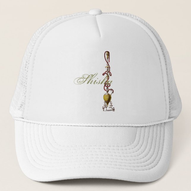 Hookah shisha pipe trucker hat (Front)