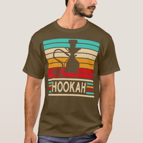 Hookah Vintage Retro Water Pipe Shisha Vape T_Shirt