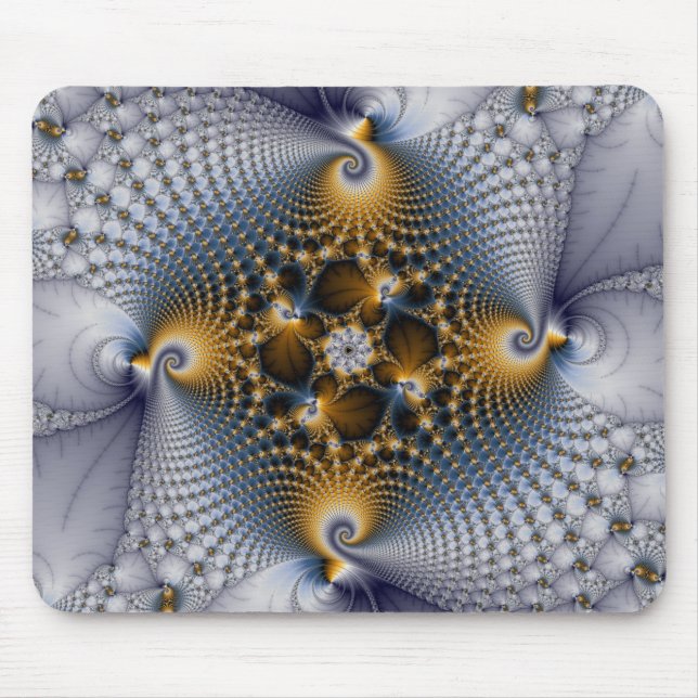 Hooked And Netted - Fractal Mouse Pad (Front)