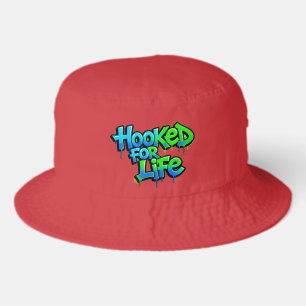 Hooked For Life Rainbow Graffiti Bucket Hat