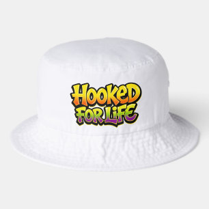 Hooked For Life Rainbow Graffiti Bucket Hat