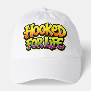 Hooked For Life Rainbow Graffiti Hat