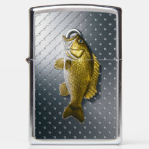 Hooked Golden Bass Fish #2