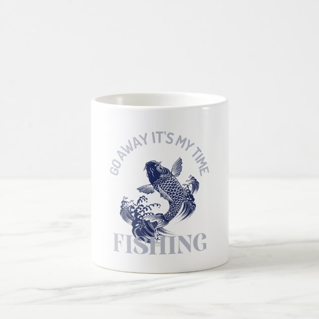 Hooked on Coffee & Fishing – Perfect Mug for Angle (Center)