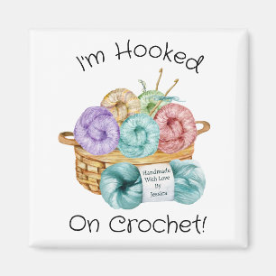 Hooked On Crochet Personalized Magnet