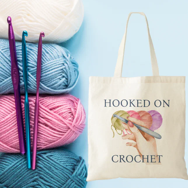 Hooked On Crochet  Tote Bag (Creator Uploaded)