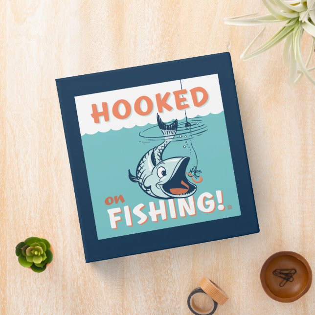 Hooked on Fishing 3 Ring Binder (In Situ)