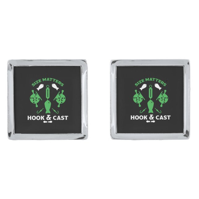 Hooked On Fishing Cufflinks (Front)